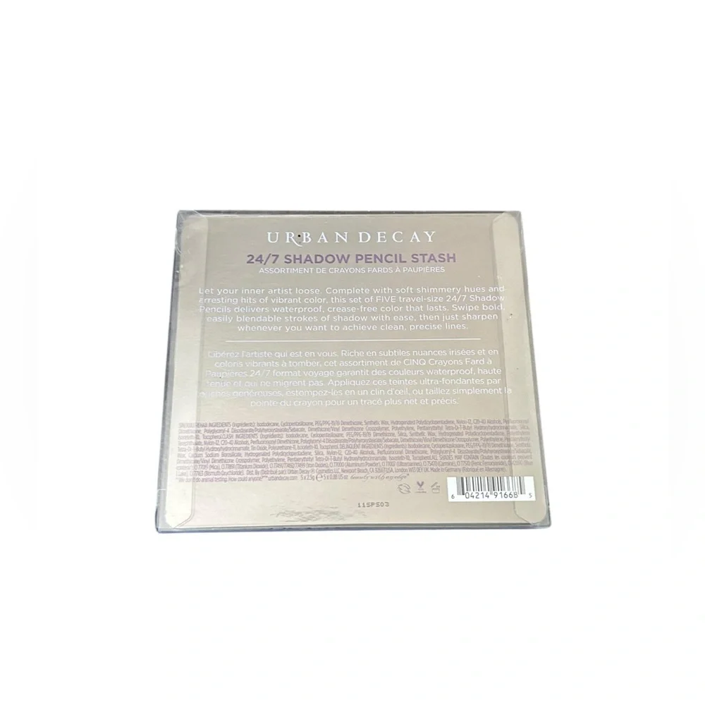 Urban Decay 24/7 Shadow Pencil Stash Set of 5 Mini Rare 2011 LE Discontinued NIB